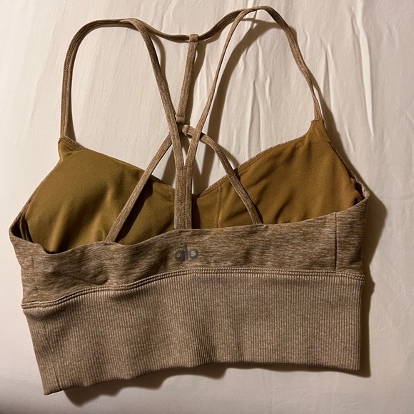 ALO YOGA Alosoft Lavish Bra bronze Heather - Picture 6 of 7
